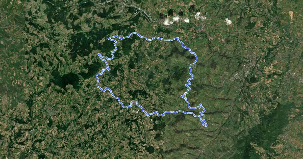 Маршрут Autour du Mont Arjoux на спутниковом снимке