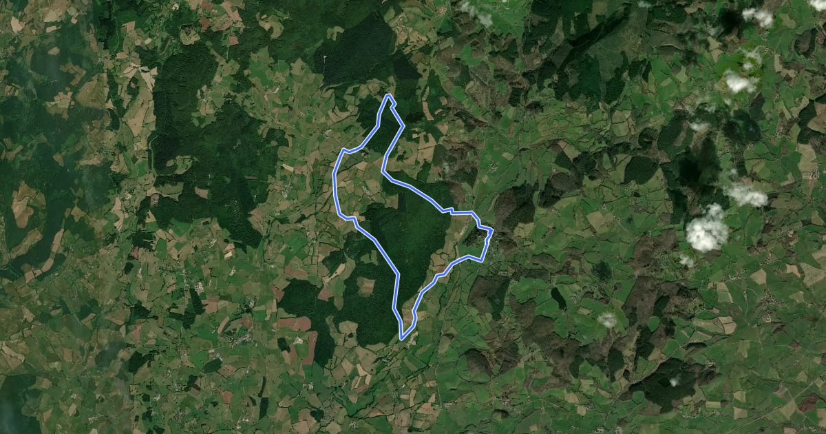 Маршрут Autour du Mont Touleur на спутниковом снимке