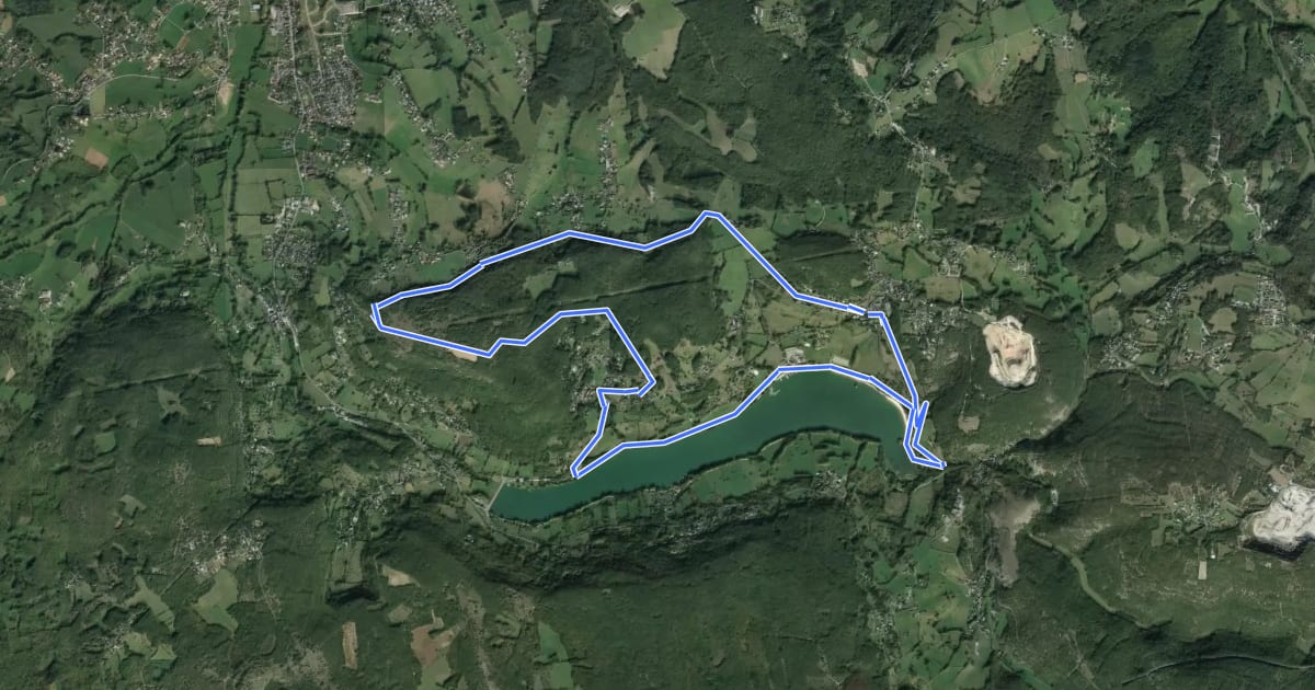 Маршрут Autour du Puy du Fournet на спутниковом снимке