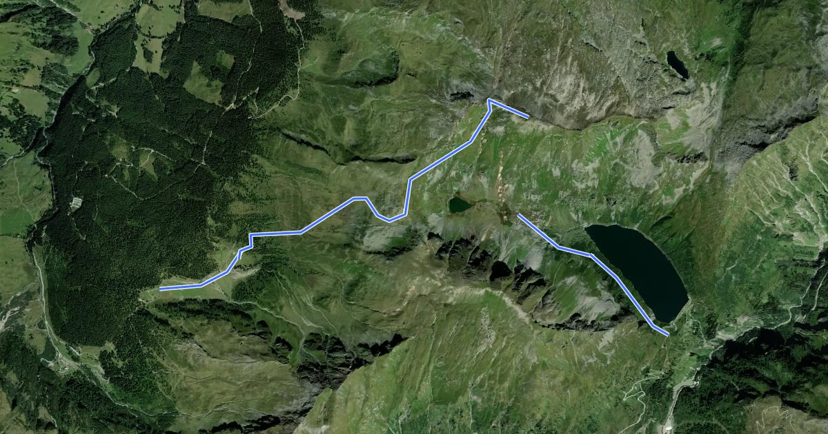 Маршрут AV Weg 121 на спутниковом снимке
