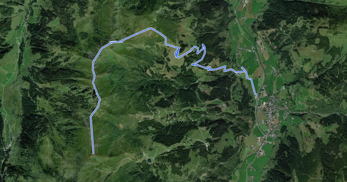 Маршрут AV Weg 125 (Reißachkopf) на спутниковом снимке