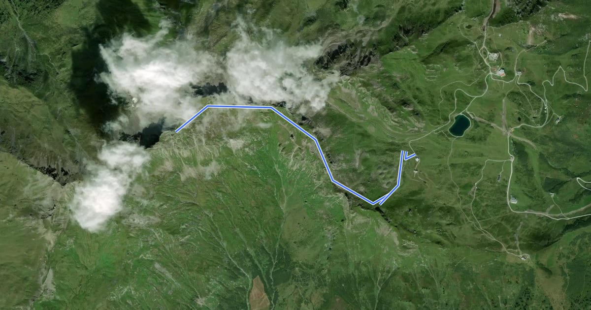 Маршрут AV Weg 127 (Türchlwand) на спутниковом снимке