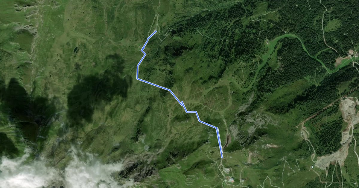 Маршрут AV Weg 127A на спутниковом снимке