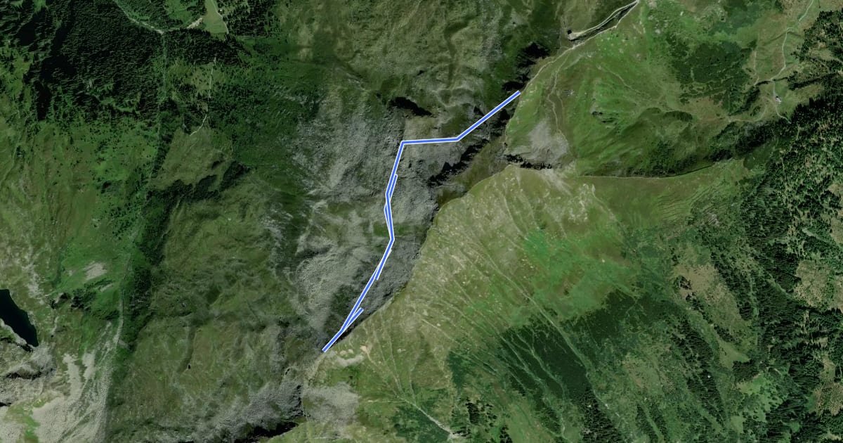 Маршрут AV Weg 132 (Otto-Reichert-Weg) на спутниковом снимке