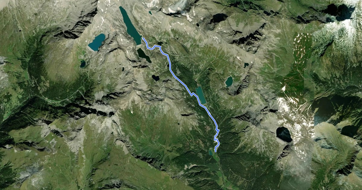Маршрут AV Weg 145 на спутниковом снимке