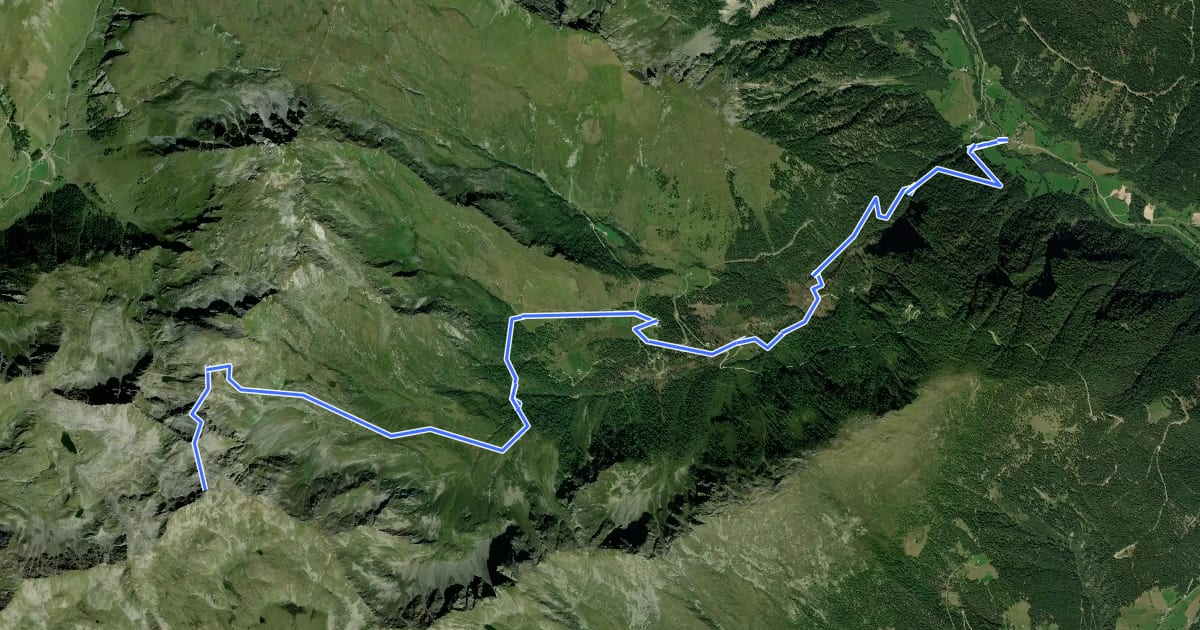 Маршрут AV Weg 146 (Sadnig) на спутниковом снимке