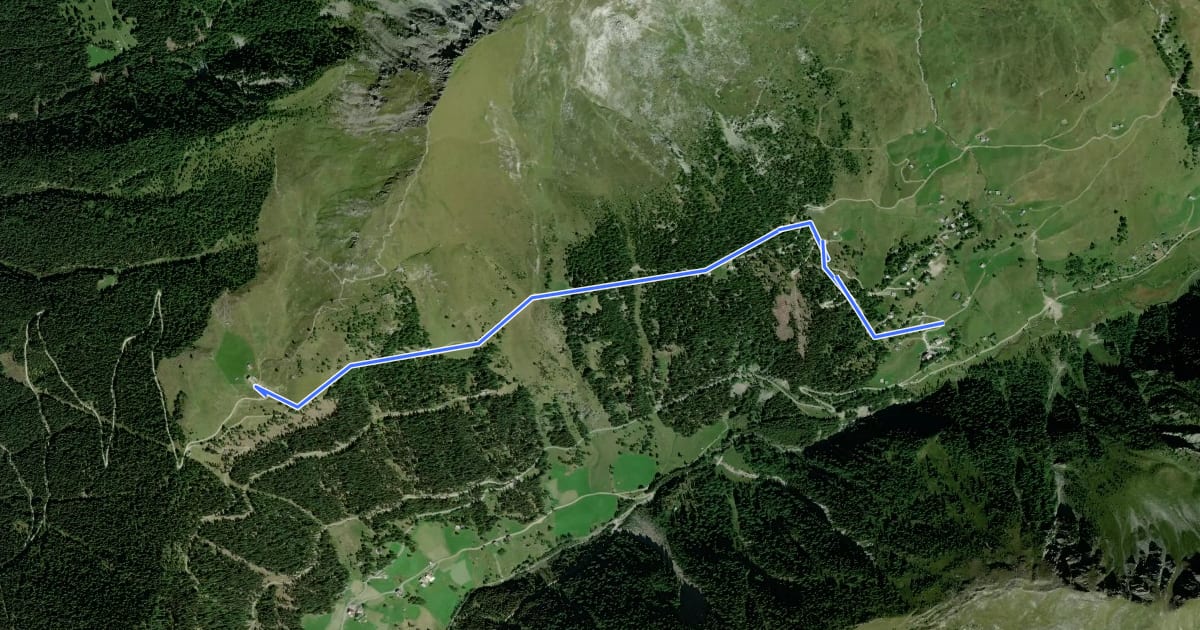 Маршрут AV Weg 152 на спутниковом снимке