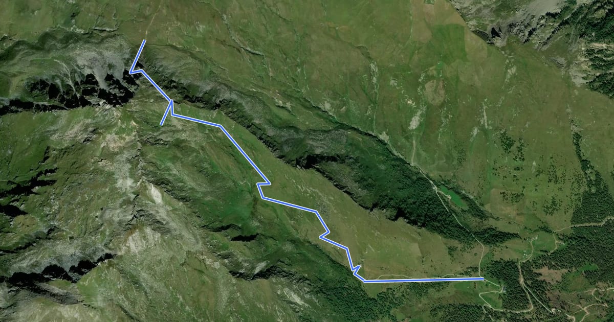 Маршрут AV Weg 163 на спутниковом снимке
