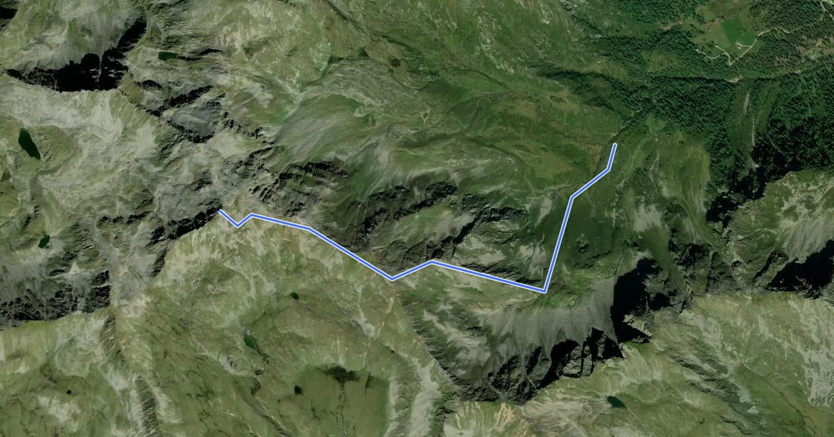 Маршрут AV Weg 164 (Rudi-Maier-Weg) на спутниковом снимке