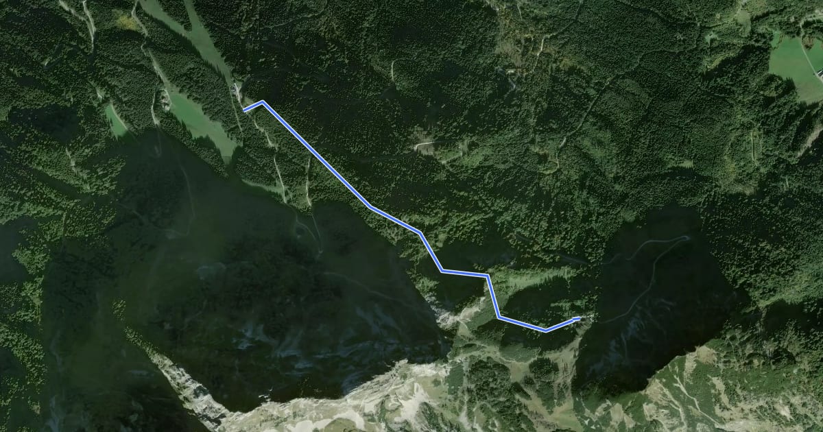 Маршрут AV Weg 227 на спутниковом снимке