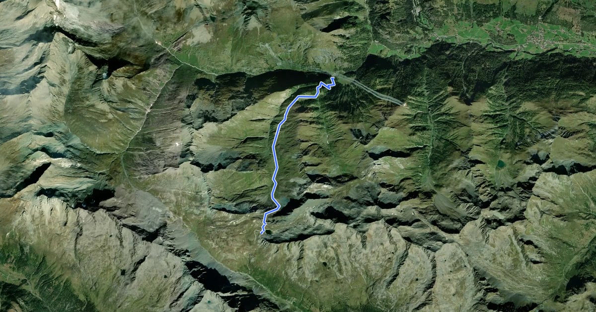 Маршрут AV Weg 313 на спутниковом снимке