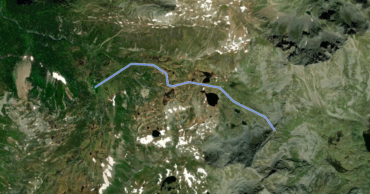 Маршрут AV Weg 321 на спутниковом снимке