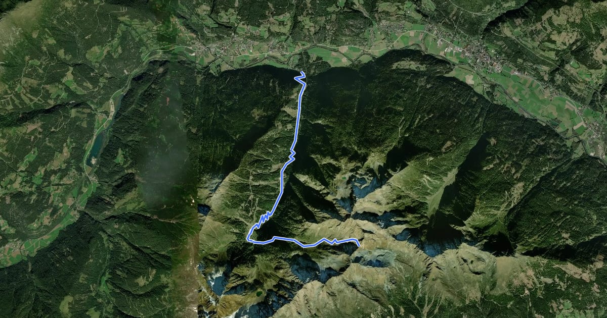 Маршрут AV Weg 325 на спутниковом снимке
