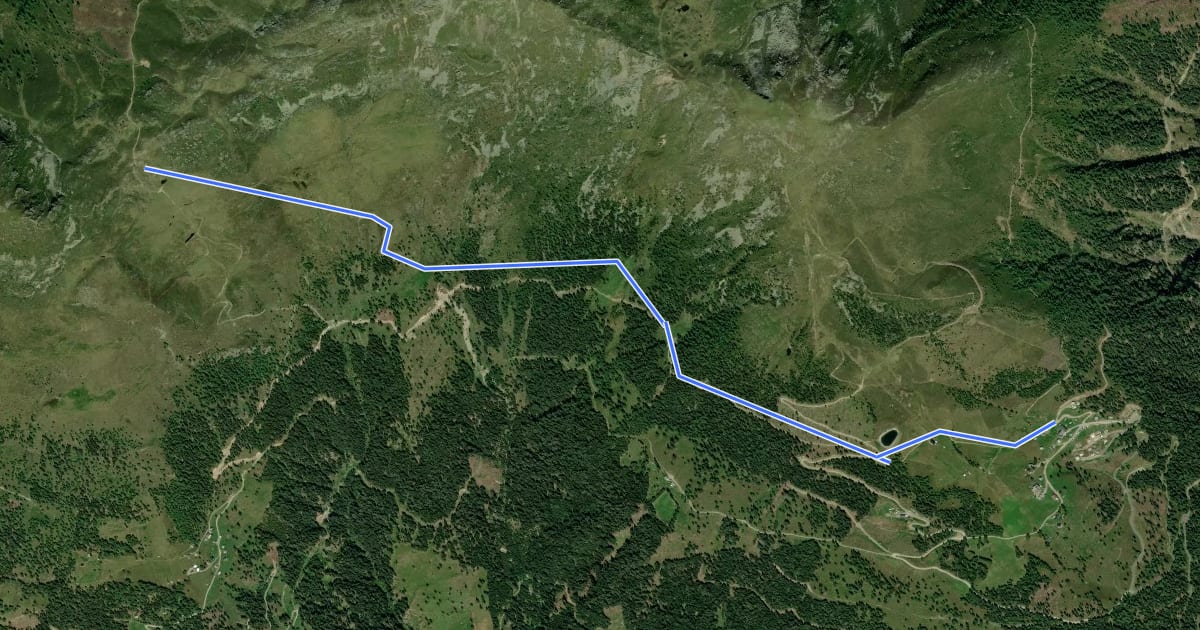 Маршрут AV Weg 331 (Oberdrautal weg) на спутниковом снимке