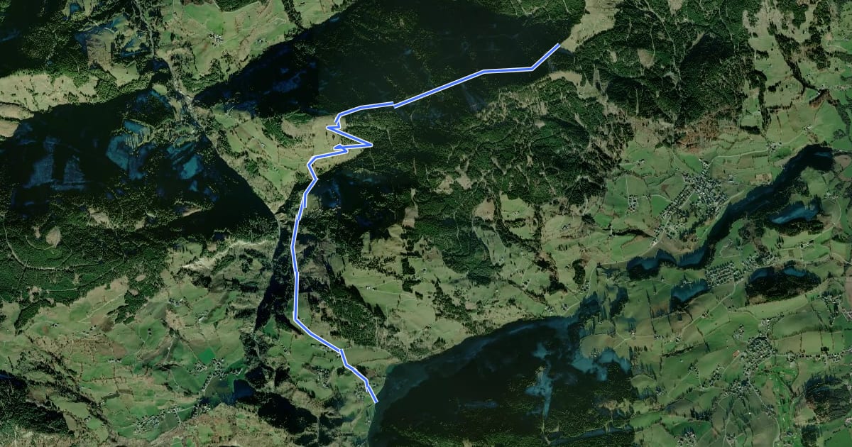 Маршрут AV Weg 446 на спутниковом снимке