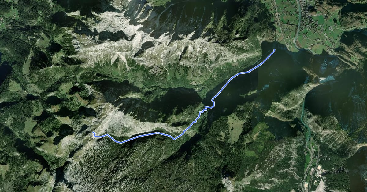 Маршрут AV Weg 454 (Bärenhütte - Windscharte - Schneibstein) на спутниковом снимке