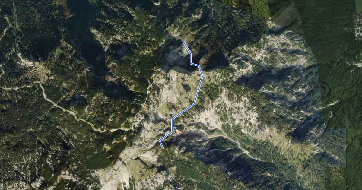 Маршрут AV Weg 462 на спутниковом снимке