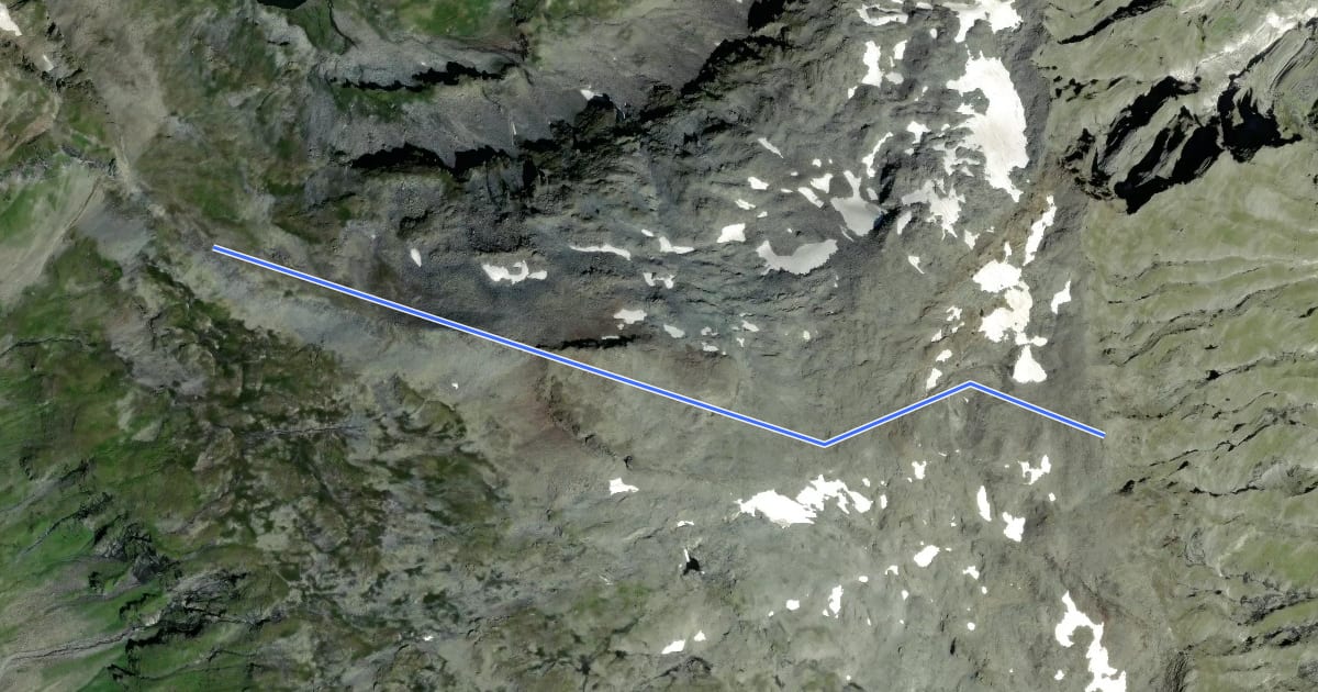 Маршрут AV Weg 525 на спутниковом снимке