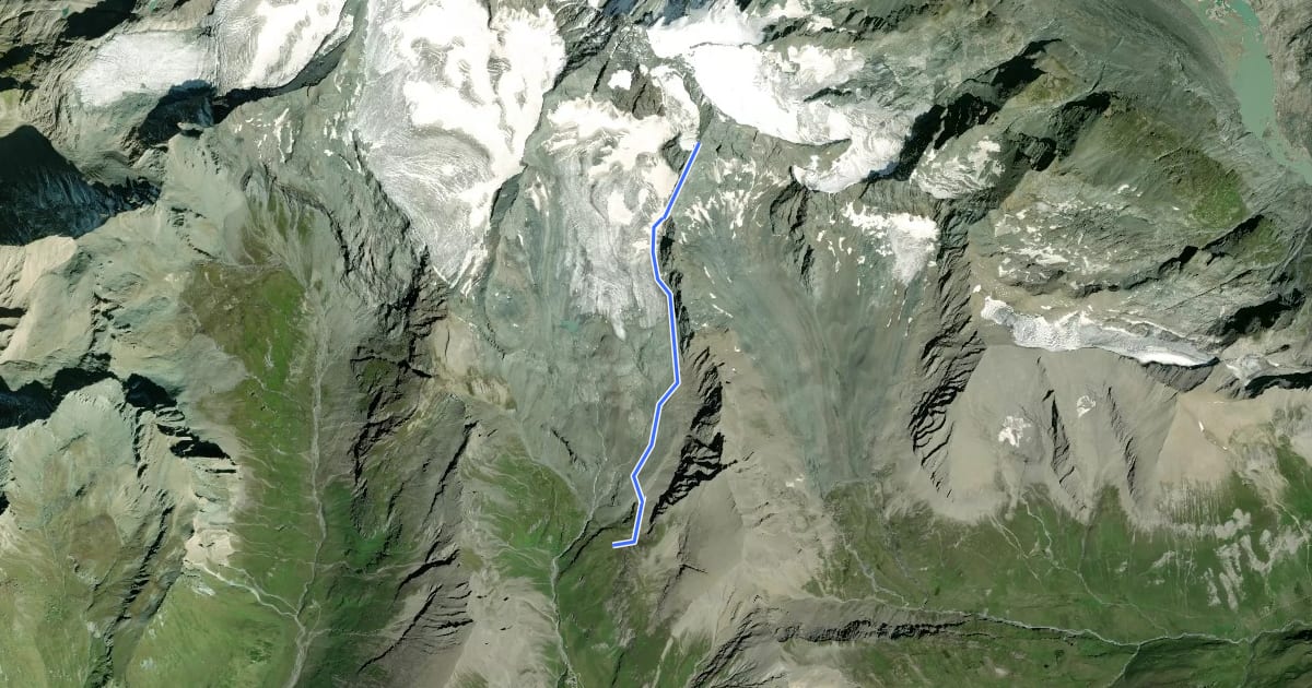 Маршрут AV Weg 712A (Mürztaler Steig) на спутниковом снимке