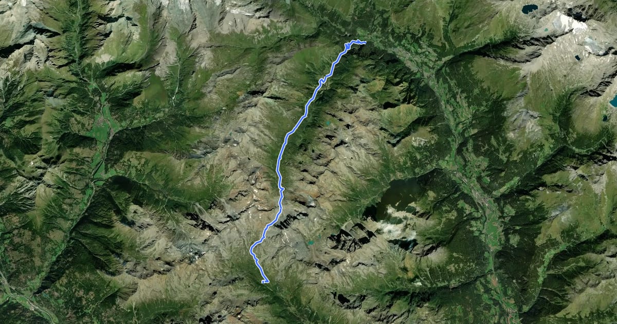 Маршрут AV Weg 915 (Elberfelder Weg) на спутниковом снимке