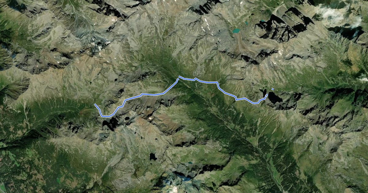Маршрут AV Weg 917 (Zinkenweg) на спутниковом снимке