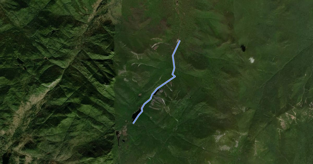 Маршрут Avalanche Pass Trail на спутниковом снимке