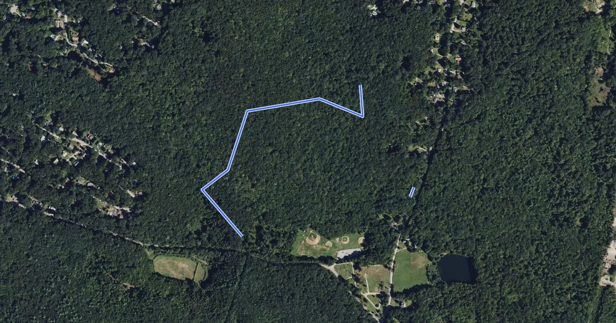 Маршрут Avery White Trail на спутниковом снимке