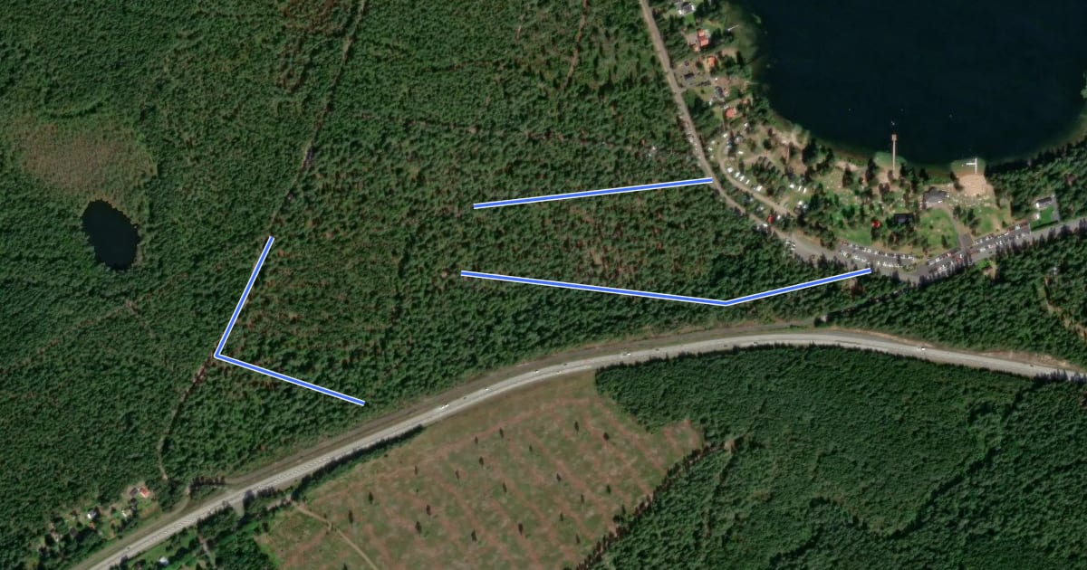 Маршрут Axamo Elljusspår 2,1 km на спутниковом снимке