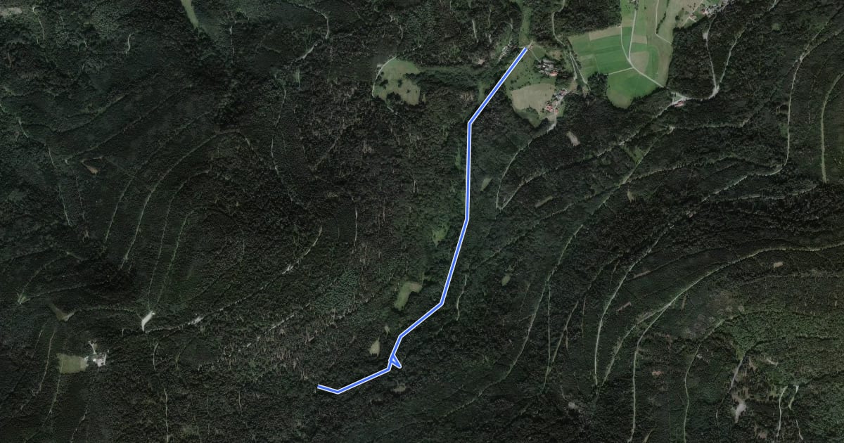 Маршрут Axtlohbrücke - Plotzsägmühle на спутниковом снимке