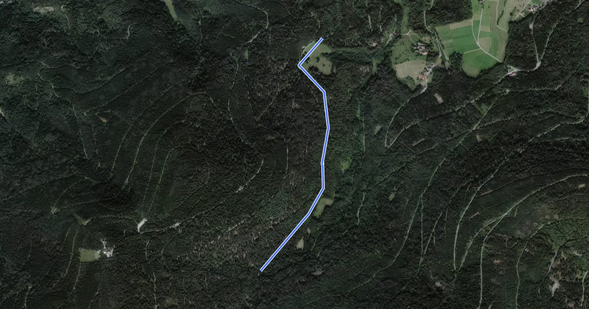 Маршрут Axtlohbrücke - Vogelswiesen на спутниковом снимке