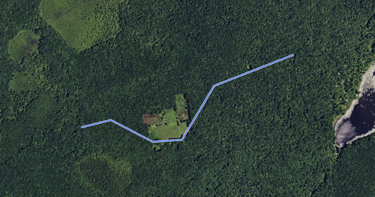 Маршрут Ayers Trail на спутниковом снимке