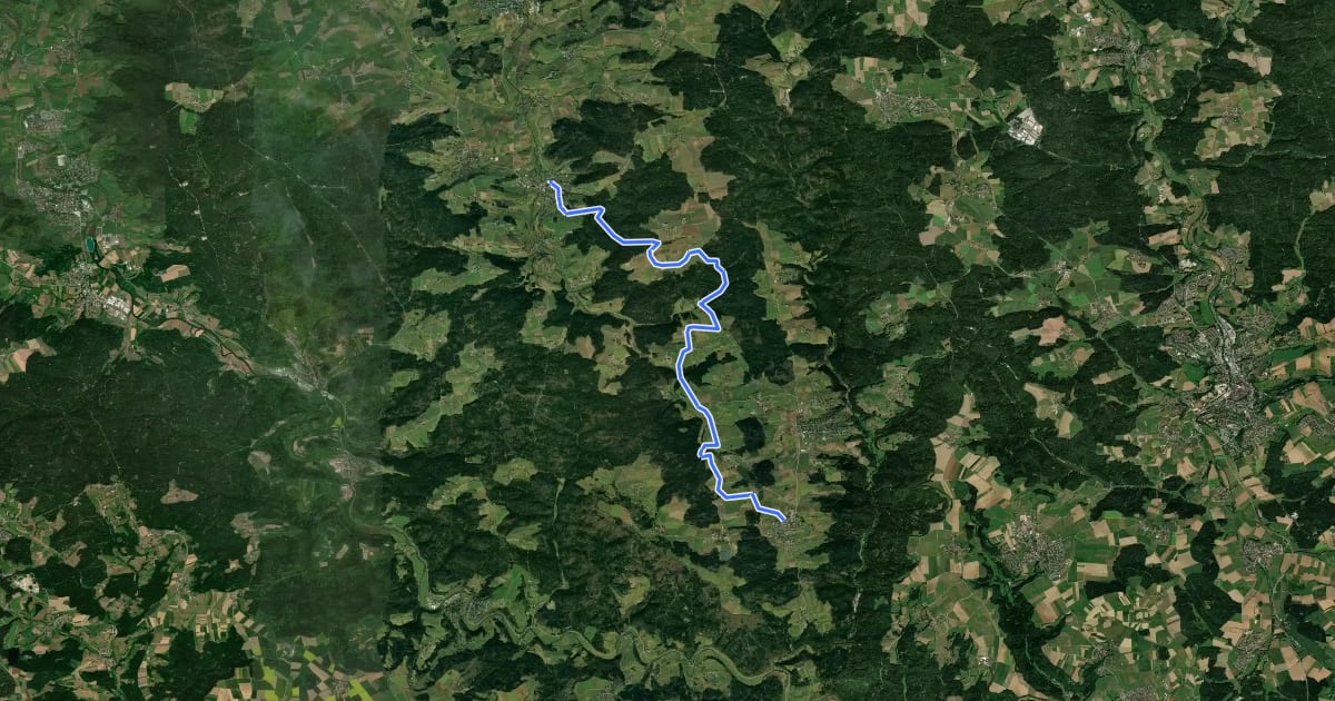 Маршрут Bühlertalwanderweg - Etappe 2 на спутниковом снимке