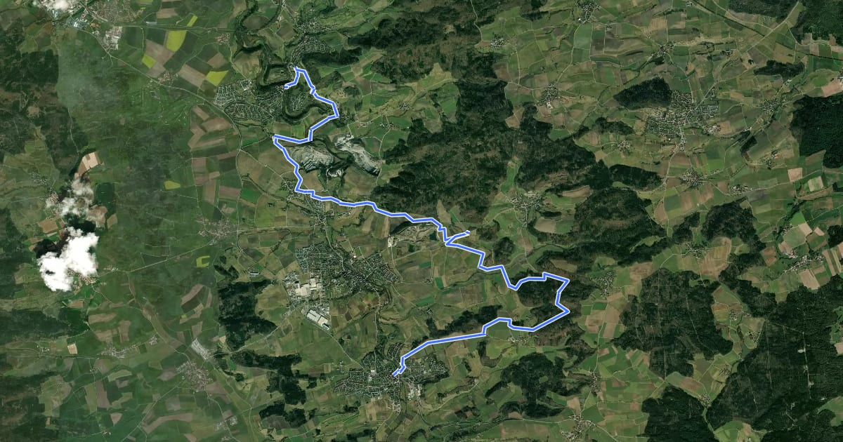 Маршрут Bühlertalwanderweg - Etappe 4 на спутниковом снимке