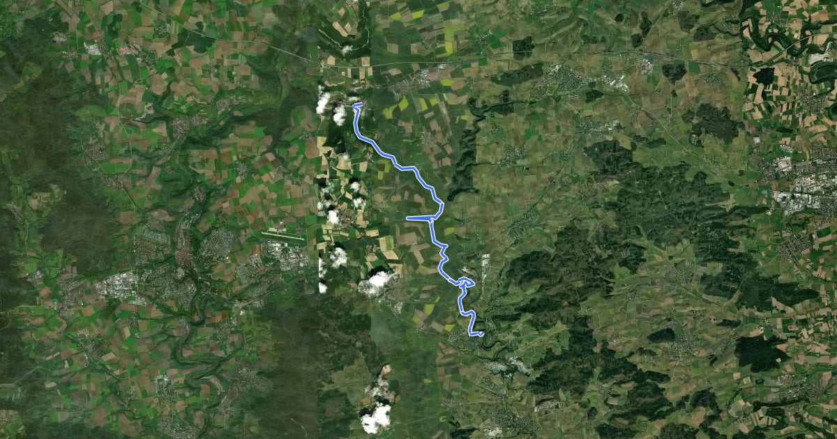 Маршрут Bühlertalwanderweg - Etappe 5 на спутниковом снимке