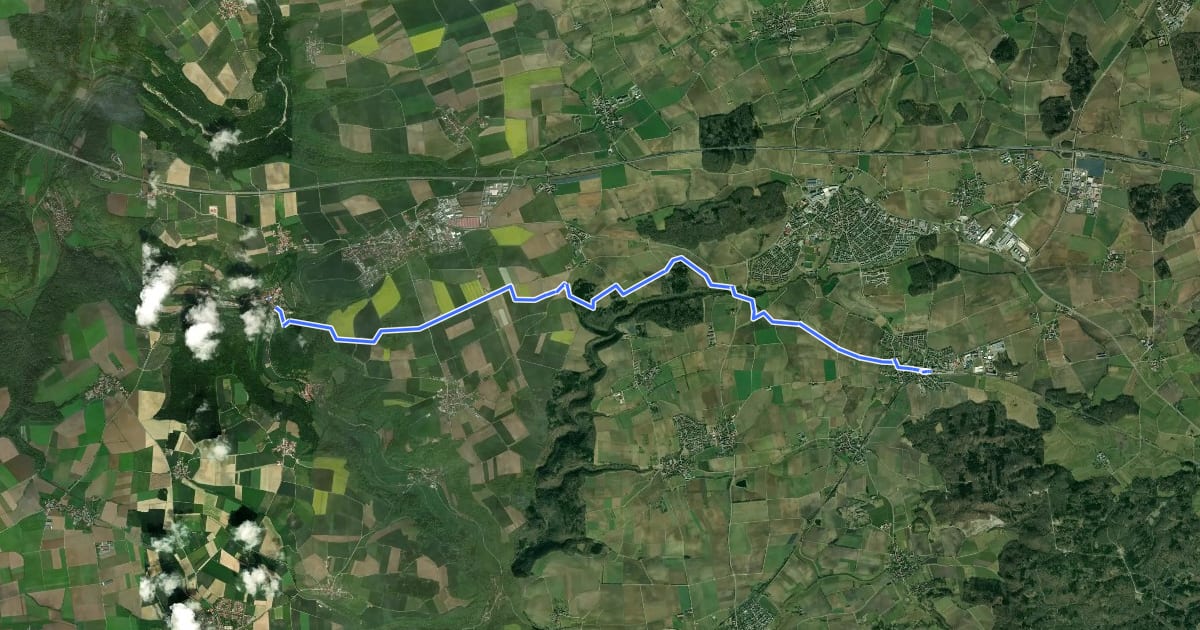 Маршрут Bühlertalwanderweg - Etappe 6 на спутниковом снимке