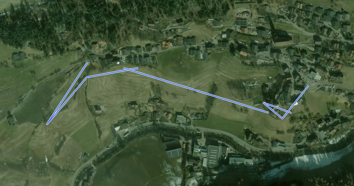 Маршрут Bühlweg на спутниковом снимке
