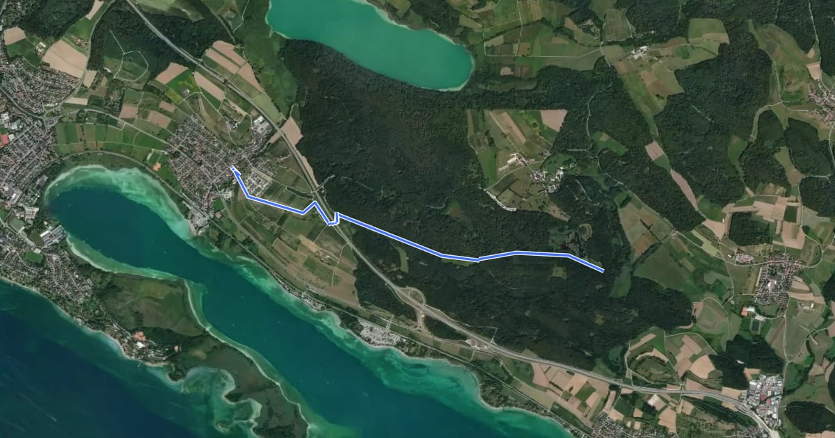 Маршрут Bündlisried - Markelfingen Laurentiusstraße на спутниковом снимке
