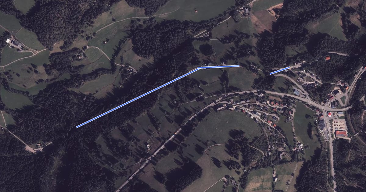 Маршрут Bärental Tannenweg - Feldsee Seebachweg на спутниковом снимке