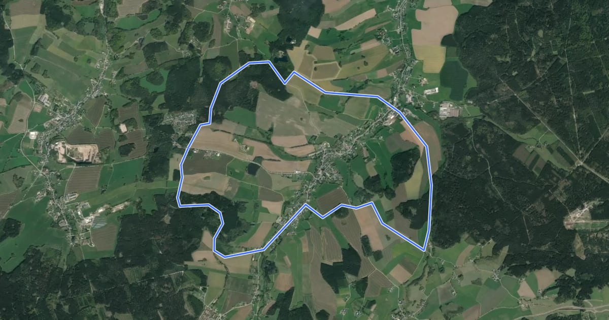Маршрут Bärenwalder Rundweg на спутниковом снимке