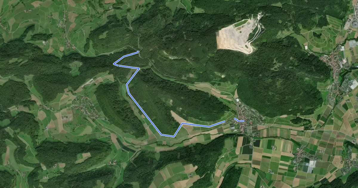 Маршрут Bürersteig - Remigen на спутниковом снимке