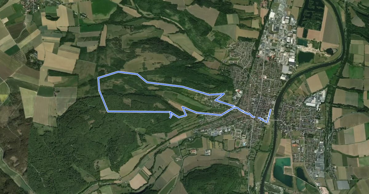 Маршрут B1 - Galgenberg-Eisberg-Weg на спутниковом снимке