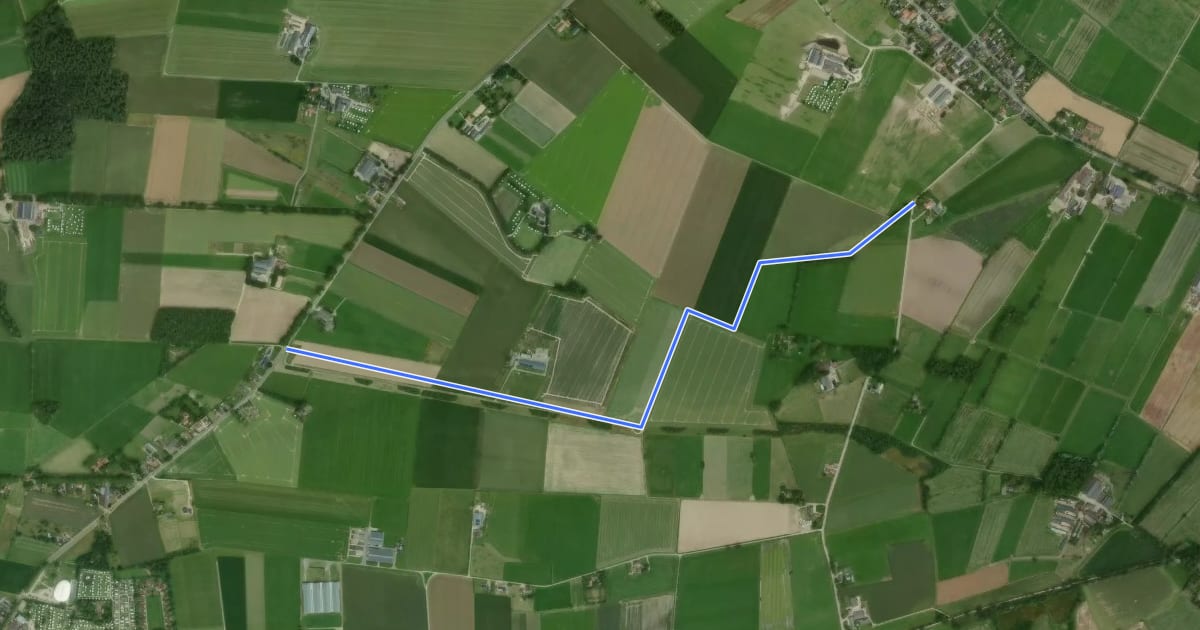 Маршрут B11-B69 на спутниковом снимке