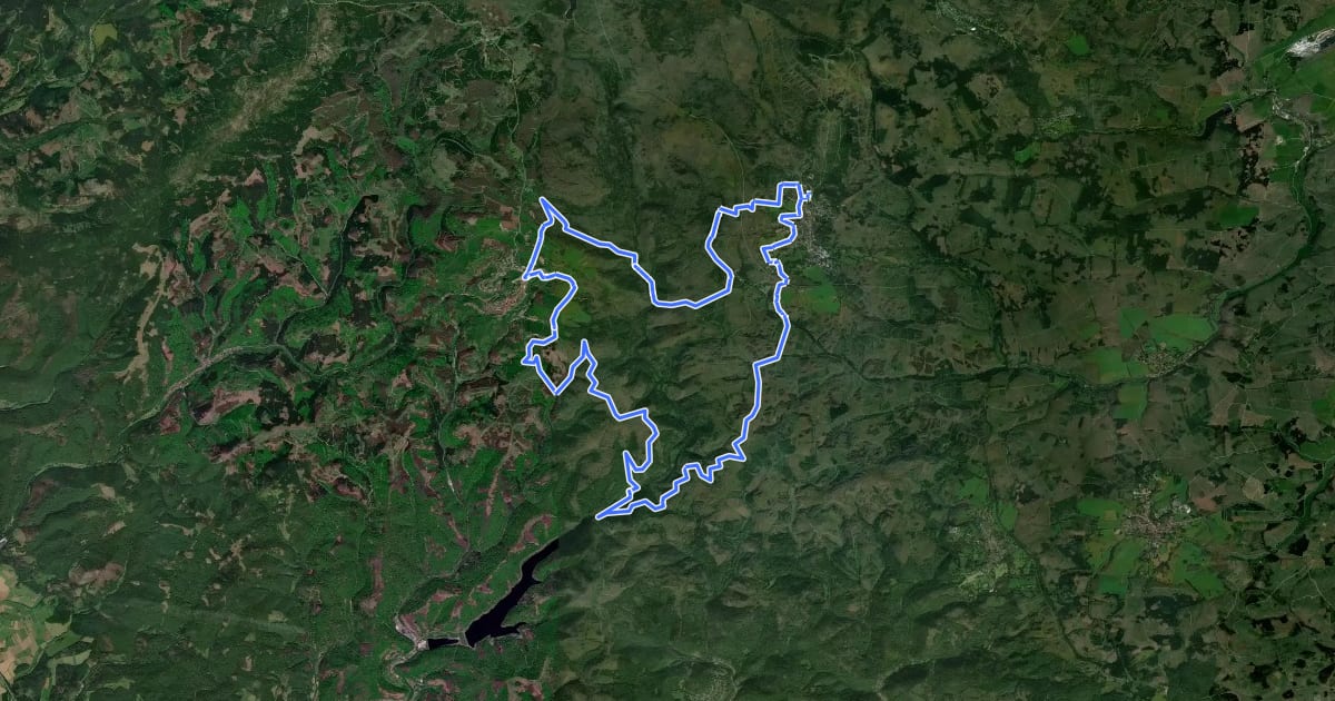 Маршрут B3 (Berg & Silber-Tour) на спутниковом снимке
