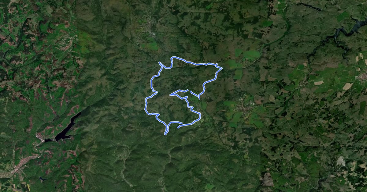 Маршрут B6 (Ochsen-Tour) на спутниковом снимке