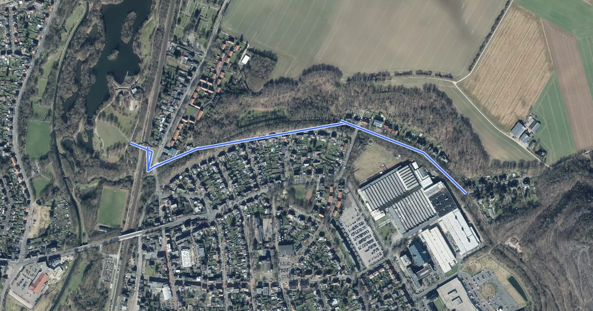 Маршрут Übach-Palenberg (37) - Übach-Palenberg (61) на спутниковом снимке