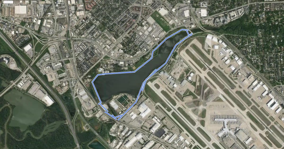 Маршрут Bachman Lake Trail на спутниковом снимке