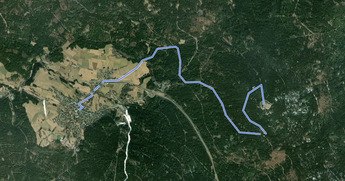 Маршрут Backöfeleweg на спутниковом снимке