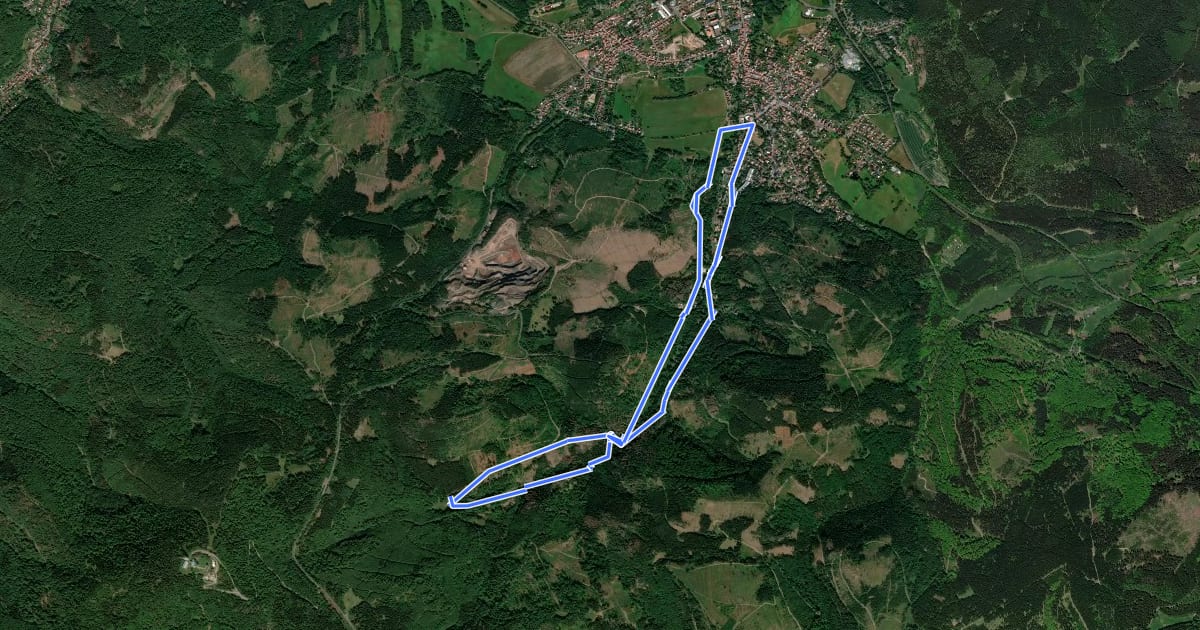 Маршрут Backofenloch-Rundweg на спутниковом снимке