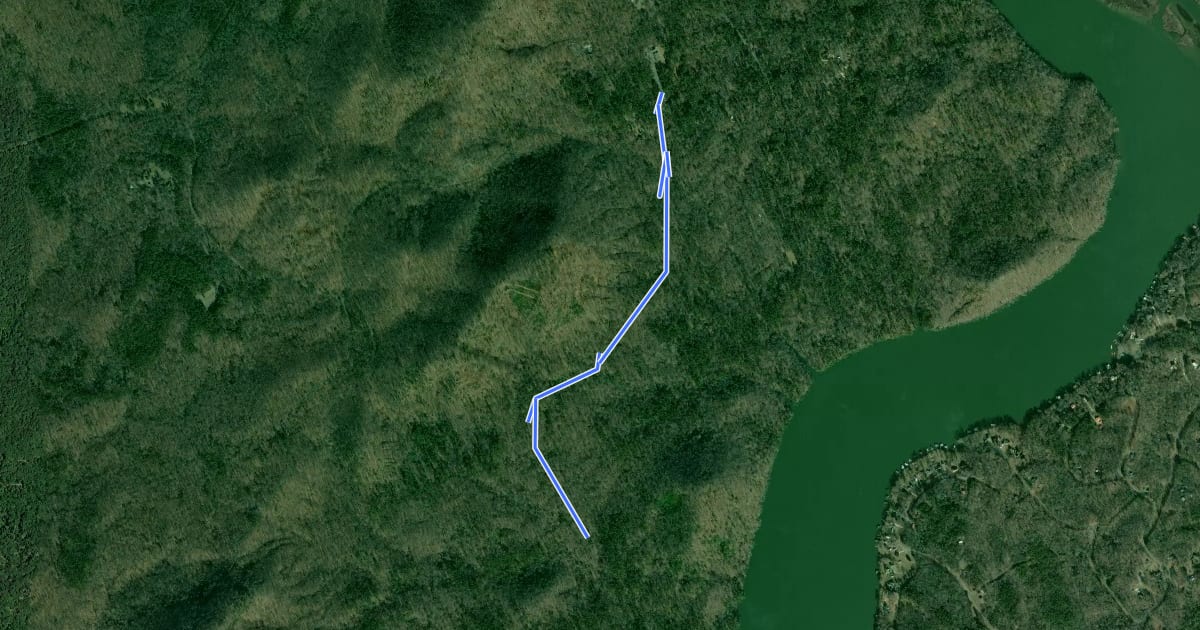 Маршрут Backpack Trail на спутниковом снимке