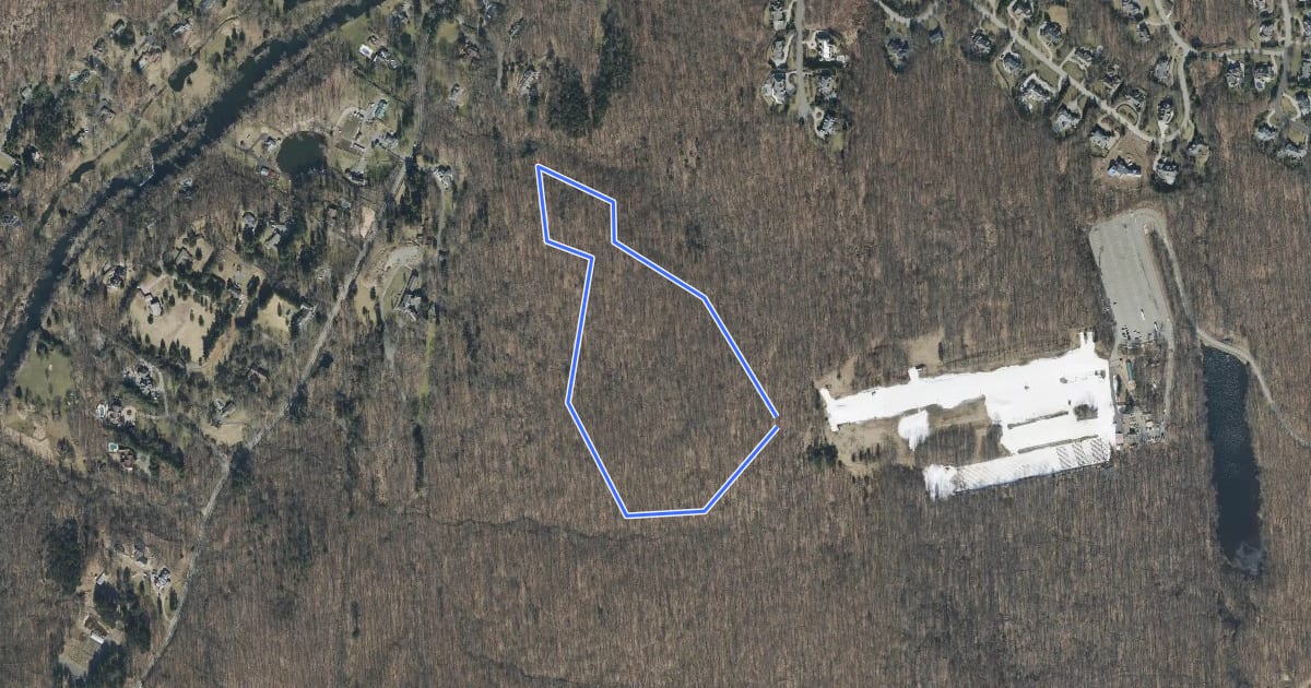 Маршрут Backslope Trail на спутниковом снимке